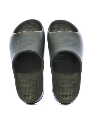 Claquettes Kaki Lacoste Serve Slide 2.0 3