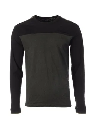 T-Shirt Manches Longues Noir/Kaki Homme RMS26 91112 1
