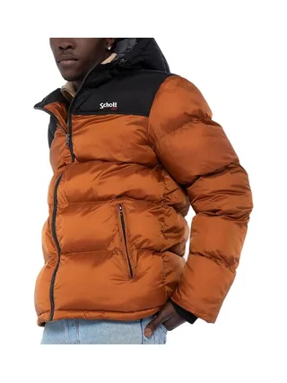 Doudoune Marron Homme Schott Utah 1