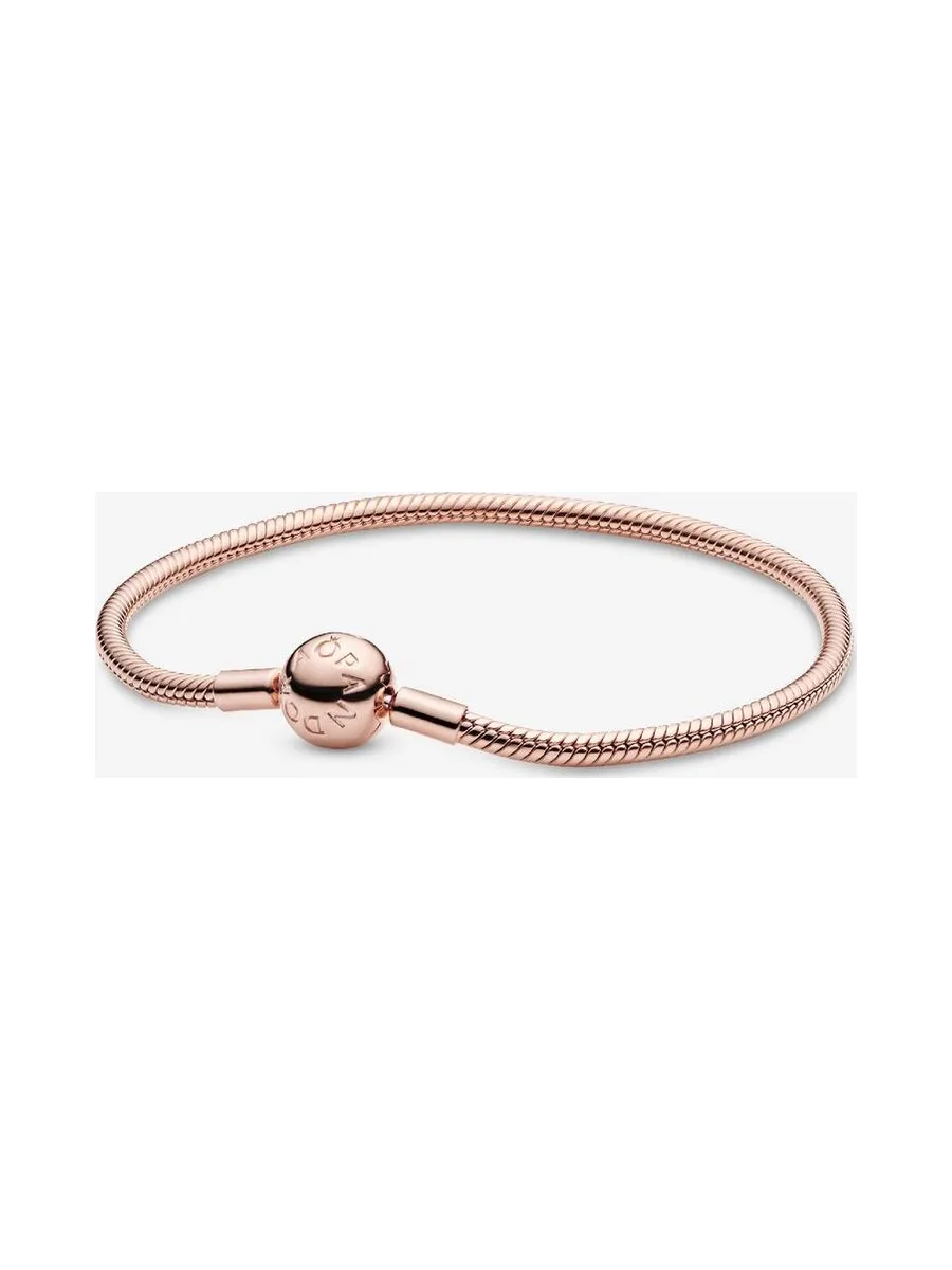 Pandora - Bracelet chaîne Serpent en plaqué or rose 14 carats 1