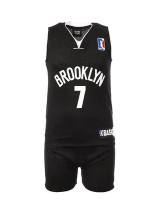 Brooklyn Ensemble de basketball Noir/Blanc Enfant Sport Zone 1