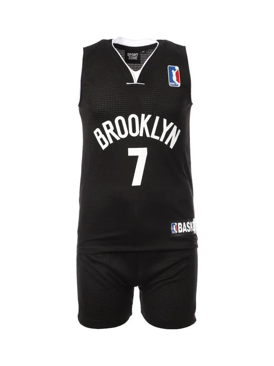 Brooklyn Ensemble de basketball Noir/Blanc Enfant Sport Zone 2