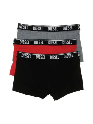 x3 Boxers Noir/Gris/Rouge Homme Diesel Shawnthreepack 2