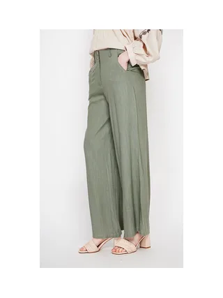 Pantalon ample Taille élastique à l'arrière avec poche plaquée 4