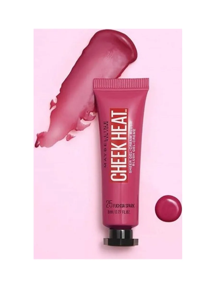 Blush Crème Rose Gemey Maybelline Cheek Heat 25 Fuchsia Spa 2 3