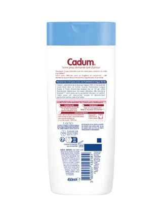 Crème Douche Hydratation Longue Durée 1/3 de Lotion Hydratante Cadum 450 ml 2