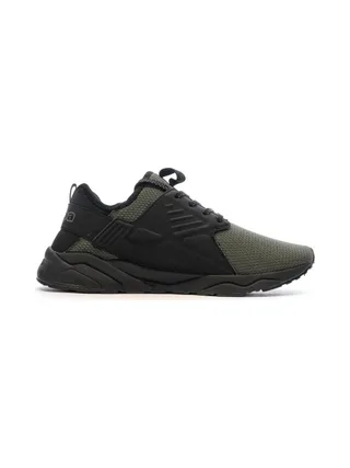 Baskets Noires/Kaki Garçon Kappa San Puerto Lace 2