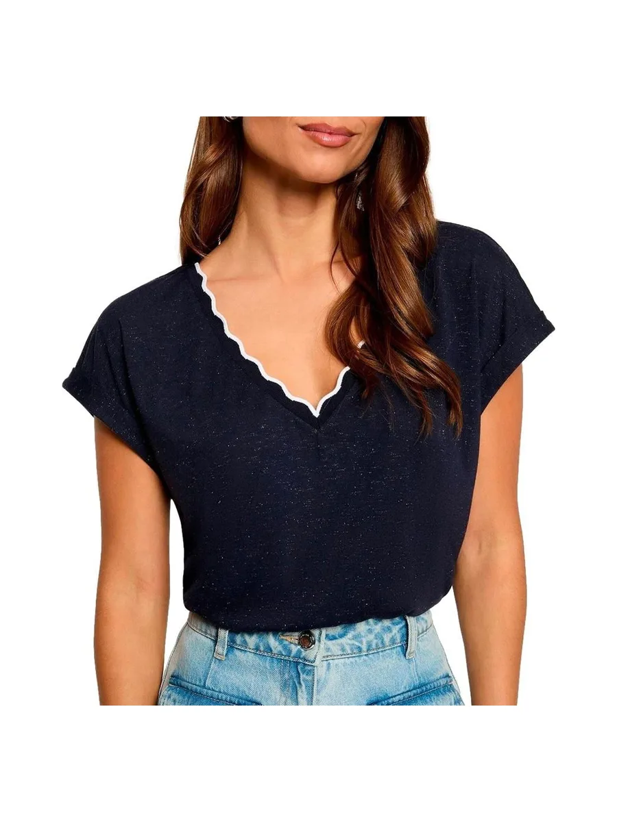 T-Shirt Marine Femme Morgan DIANA 2