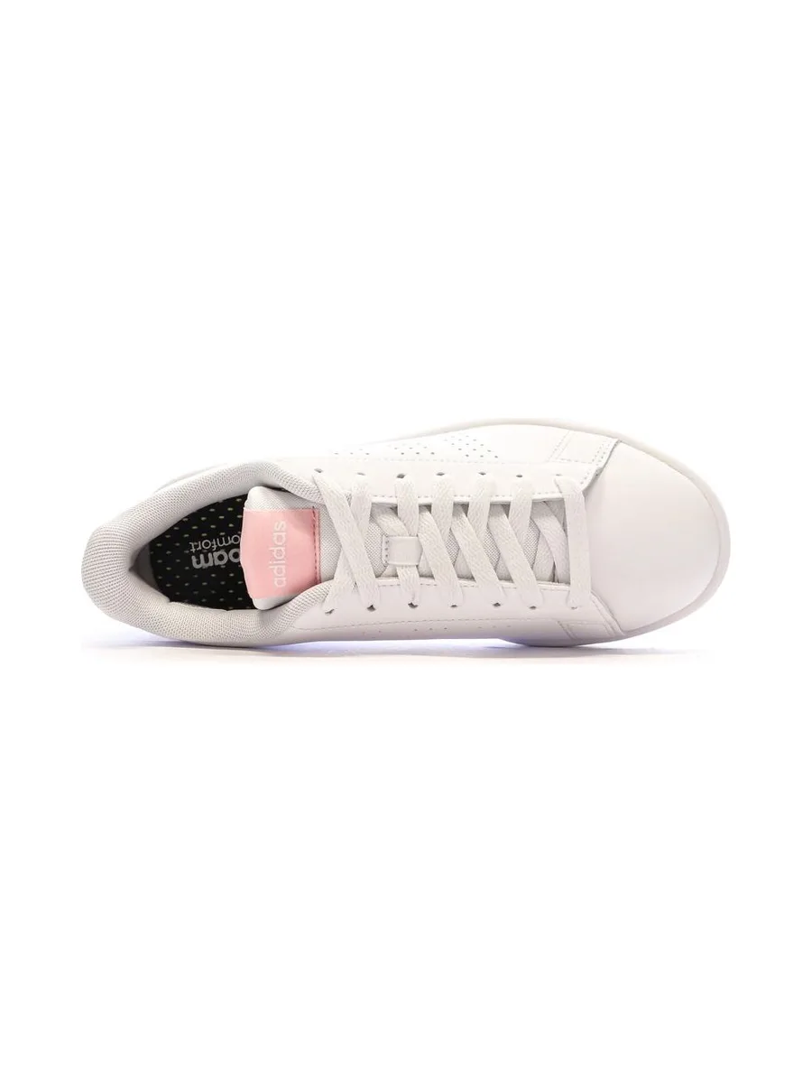 Baskets Blanc/Rose Femme Adidas Advantage IF6116 4