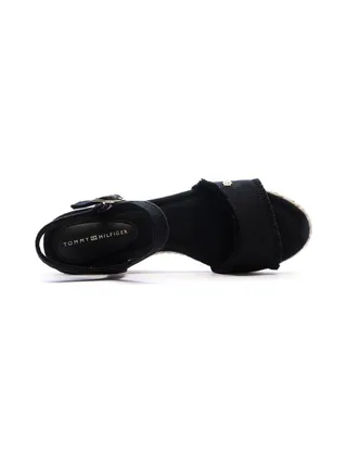 Sandales à Talons Noir Femme Tommy Hilfiger Wedgeee 4