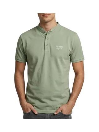 Polo Vert Homme Lee Cooper GLC2047 1