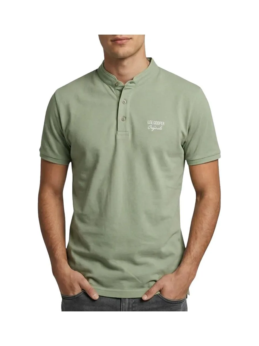 Polo Vert Homme Lee Cooper GLC2047 2