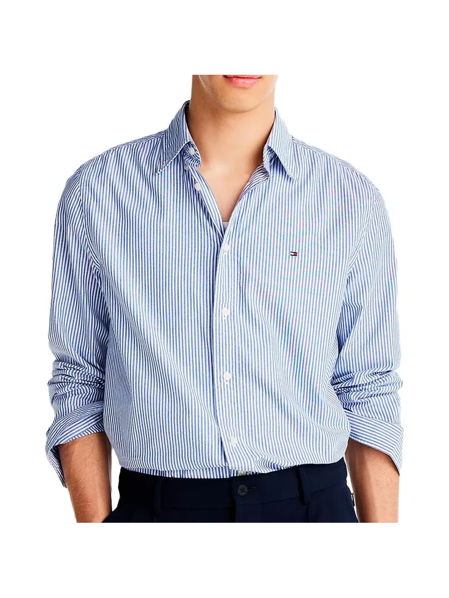 Chemise Bleu Homme Tommy Hilfiger Flex 2