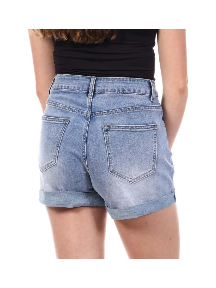 Short Bleu clair Femme Monday Premium LW526 2