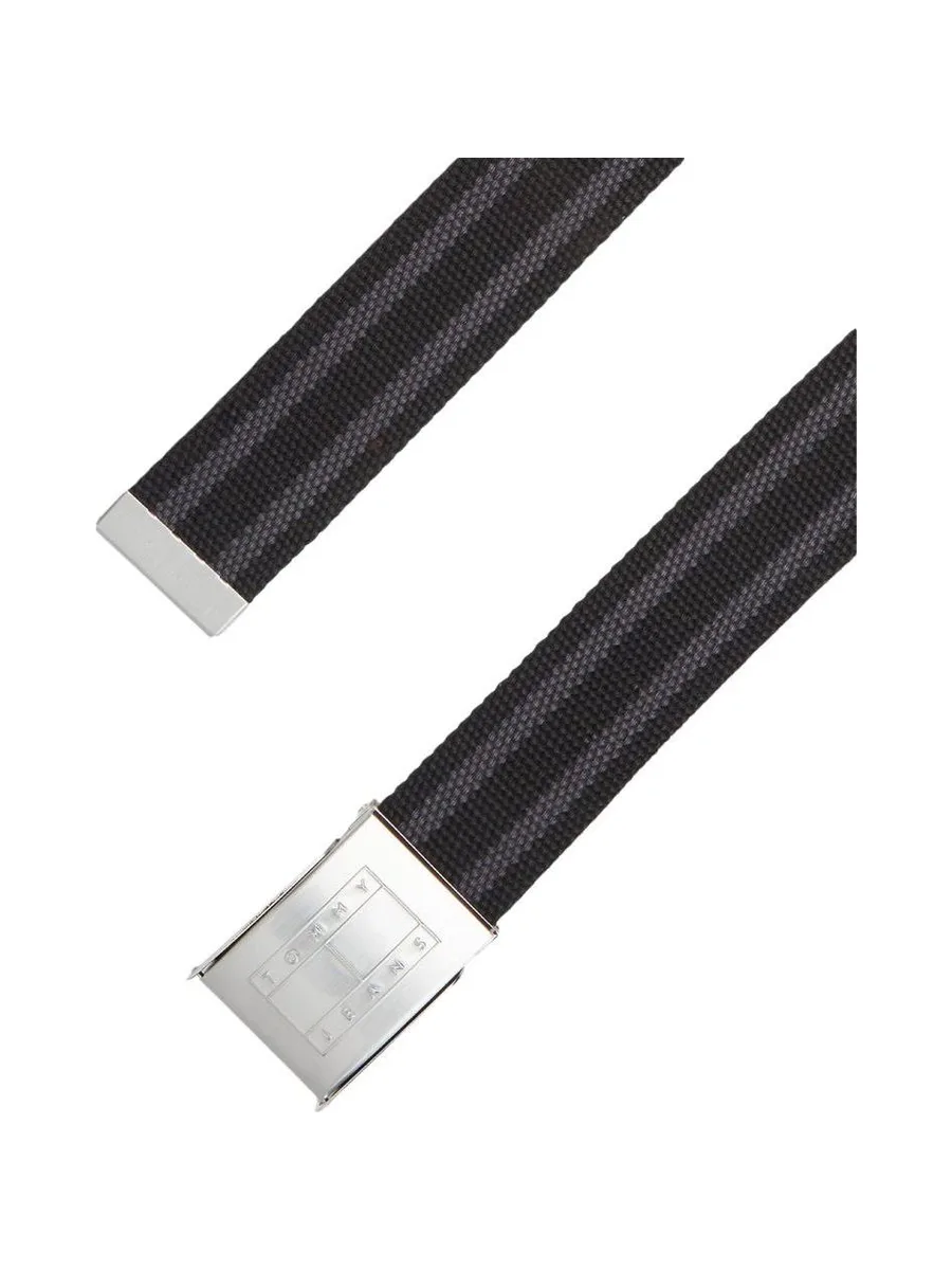 Ceinture Noir/Gris Homme Tommy Hilfiger Daily Stripes - T 3