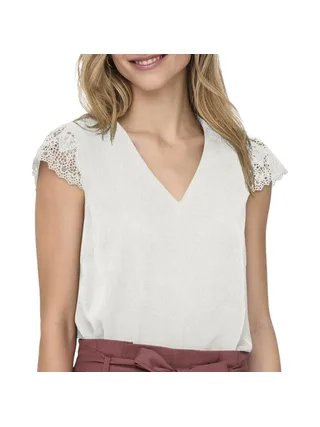 Débardeur Blanc Femme Only Elva 1