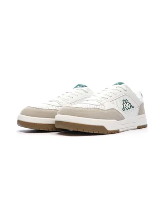 Baskets Blanches/Beiges/Vert Homme Kappa Logo Manis 6