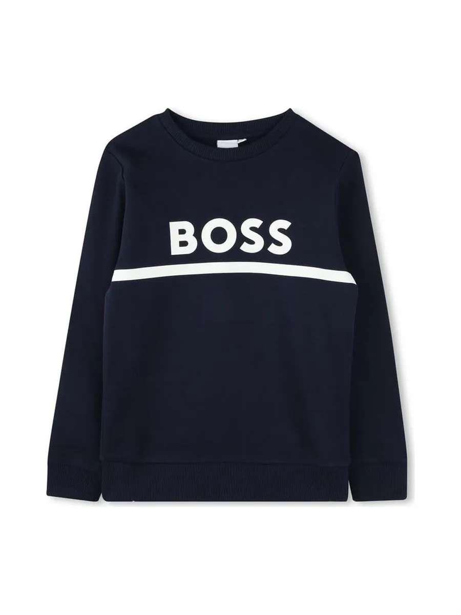 Sweat Marine Garçon Hugo Boss J52732 2
