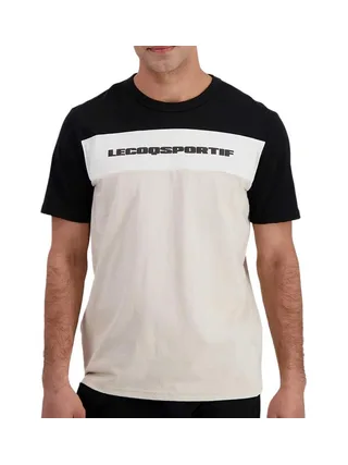 T-Shirt Noir/Beige Homme Le Coq Sportif Contemporain N°2 1