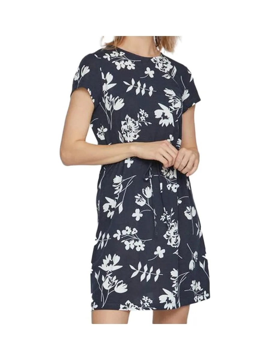 Robe Marine à fleurs Femme Vila Mooney String 2