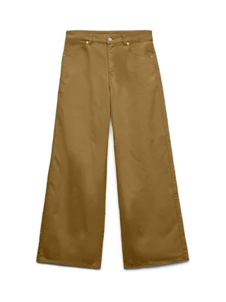 Pantalon en velours Camel Femme Vero Moda Karol 1