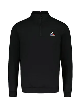 Sweat Noir Homme Le Coq Sportif Halfzip 1