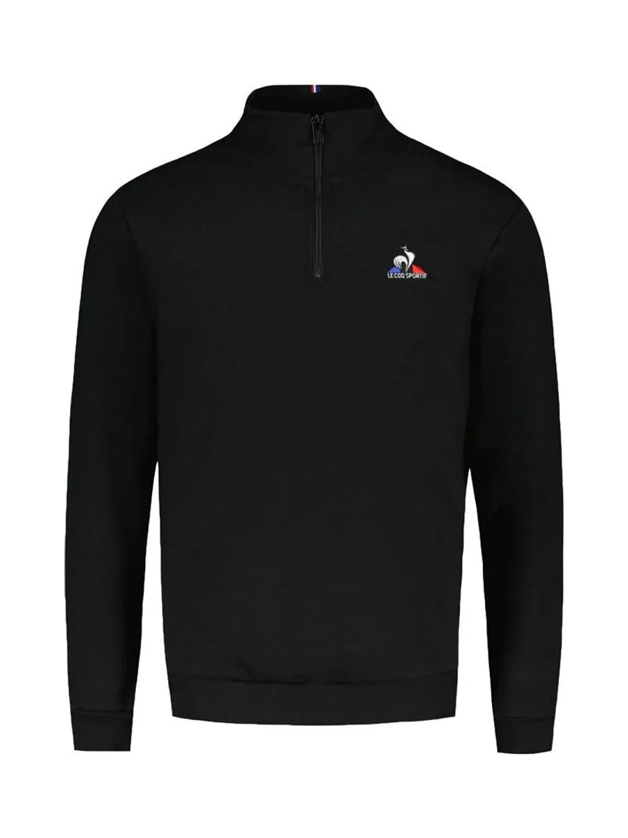 Sweat Noir Homme Le Coq Sportif Halfzip 2