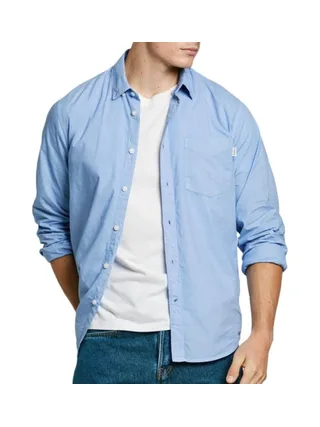 Chemises Bleue Homme Pepe jeans Arnold 1