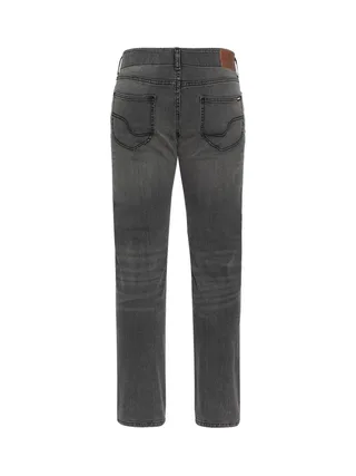 Jean Droit Gris Délavé Homme Schott TRD196832 3