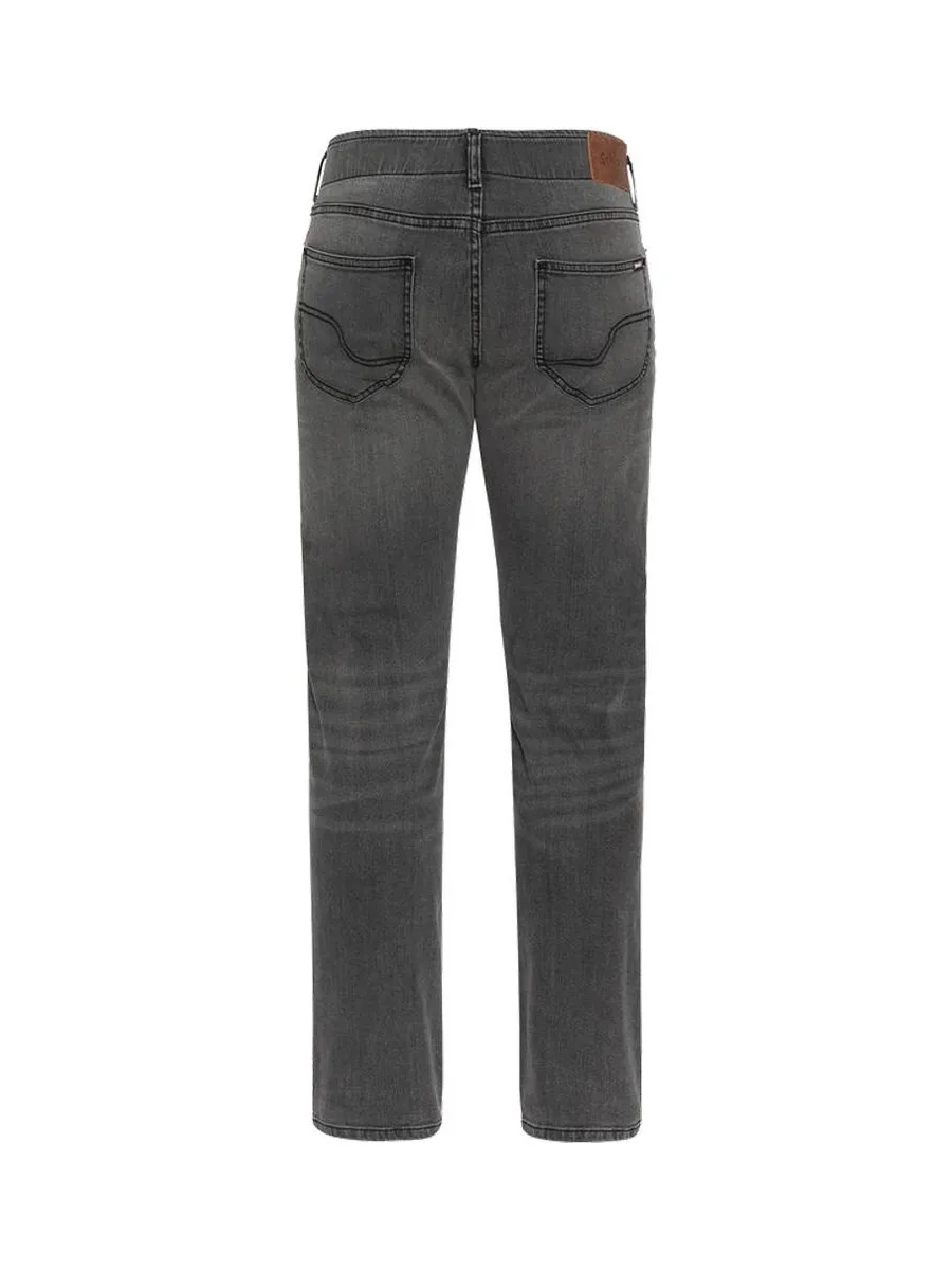 Jean Droit Gris Délavé Homme Schott TRD196832 3