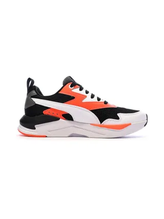 Baskets Noires/Blanches/Oranges Garçon Puma X-ray 2