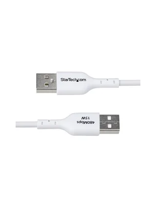 1m White USB-A to USB-C Charging Cable 4