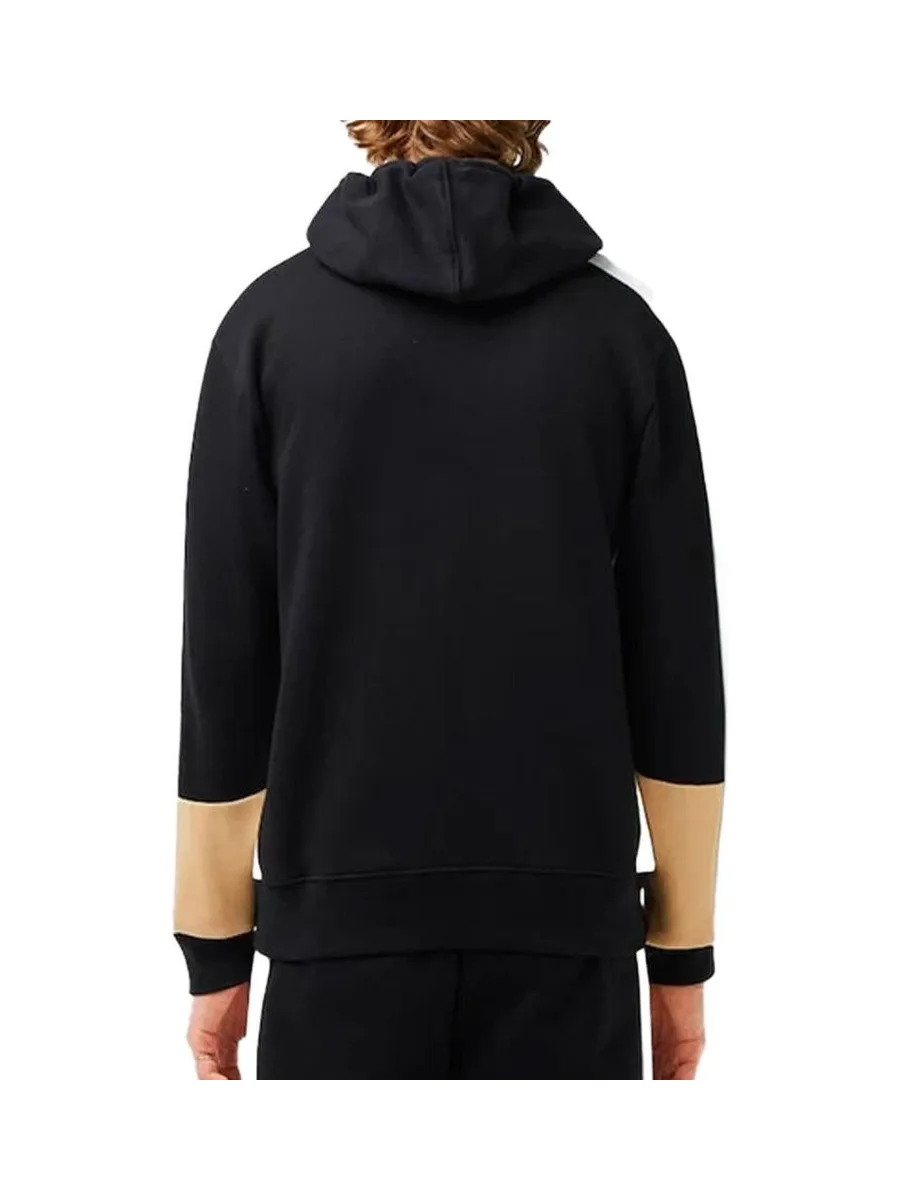 Sweat Noir Homme Lacoste Colorblock Hoodie 3