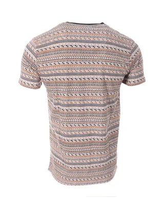 T-shirt Marine/Orange Homme RMS26 91266 2