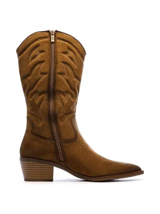 Santiags Hautes Camel Femme Xti 144308-CAM 2