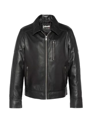 Blouson Noir Homme Schott LCADAM 3