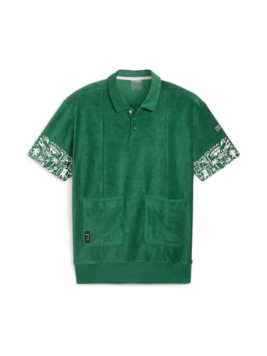 Polo Vert Homme Puma The Fairgrounds 2