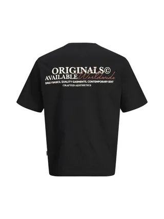 T-Shirt Noir Garçon Jack & Jones Slington 2