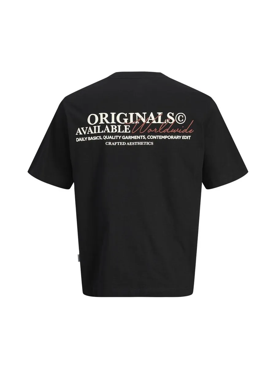 T-Shirt Noir Garçon Jack & Jones Slington 3