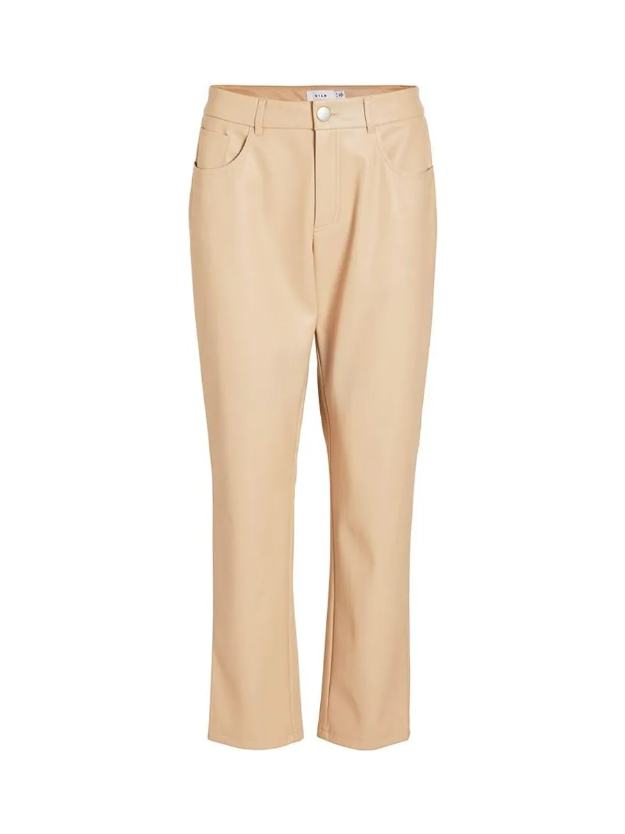Pantalon Fluide Beige Femme Vila Agmar 2