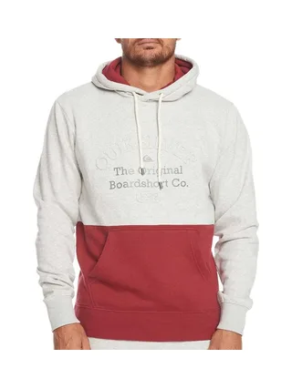 Sweat Gris/Rouge Homme Quiksilver Emboss 1