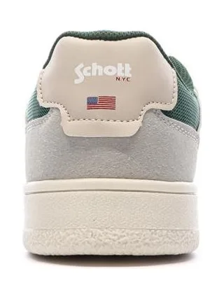 Baskets Blanches/Grises/Vertes Homme Schott Darcy 3