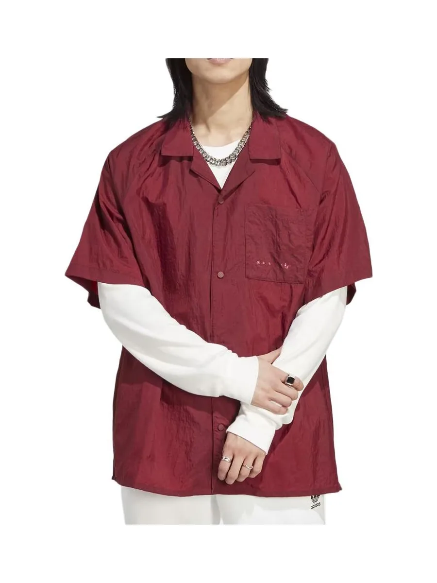 Chemise Bordeaux Homme Adidas Metro Shirt 2