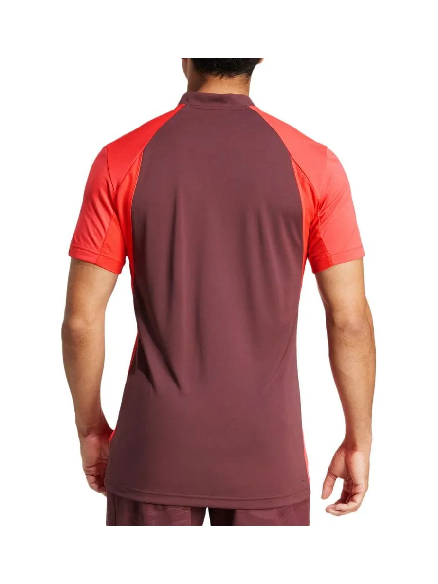 Polo Rouge Homme Adidas JC9295 3