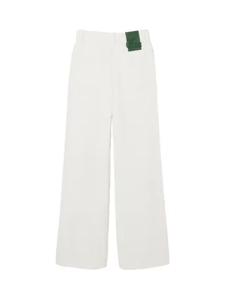 Jean Blanc Femme Lacoste Runway Wide 2