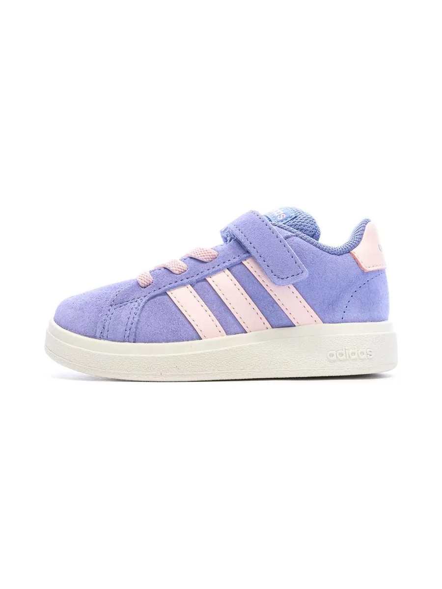 Baskets Violette/Rose Fille Adidas Grand Court 2