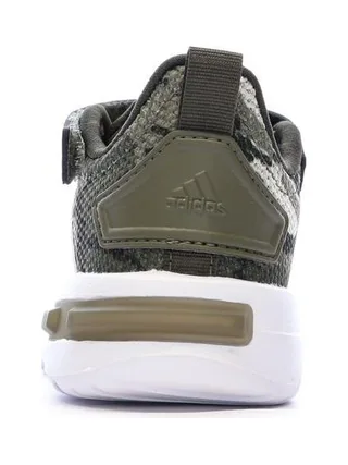 Baskets Kaki/Blanches Garçon Adidas Racer 3