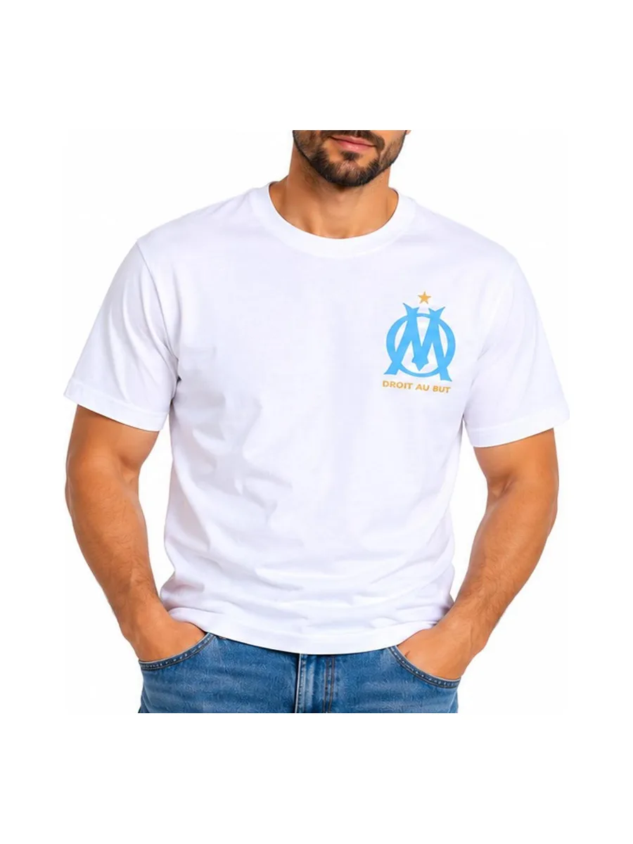 T-shirt Blanc Homme Olympique de Marseille 2