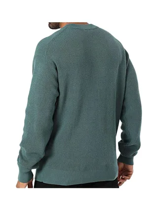 Pull Vert Foret Homme Calvin Klein Jeans Waffle 2
