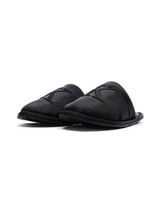 Chaussons Noir Femme Calvin Klein Jeans Slipper Satin Moire 6